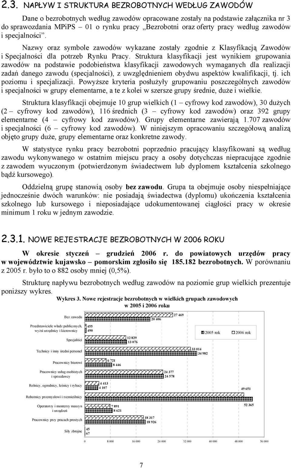 Struktura klasyfikacji jest wynikiem grupowania zawodów na podstawie podobieństwa klasyfikacji zawodowych wymaganych dla realizacji zadań danego zawodu (specjalności), z uwzględnieniem obydwu