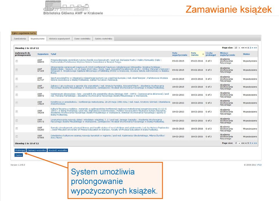 wypożyczonych