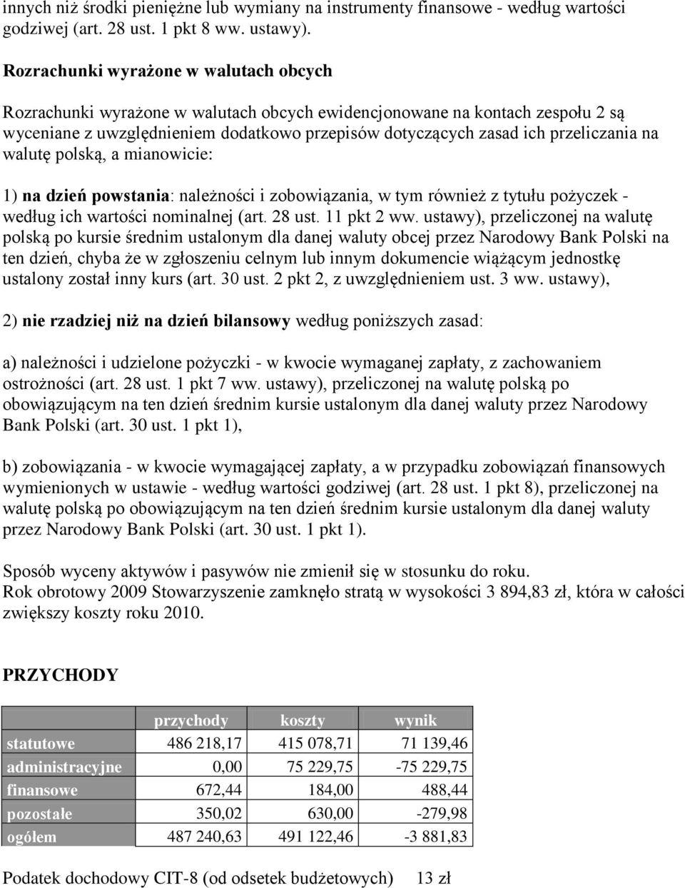 na walutę polską, a mianowicie: 1) na dzień powstania: należności i zobowiązania, w tym również z tytułu pożyczek - według ich wartości nominalnej (art. 28 ust. 11 pkt 2 ww.