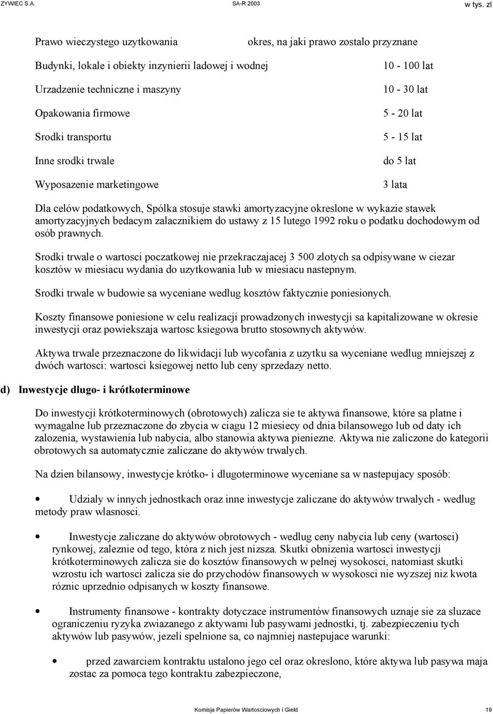 bedacym zalacznikiem do ustawy z 15 lutego 1992 roku o podatku dochodowym od osób prawnych.