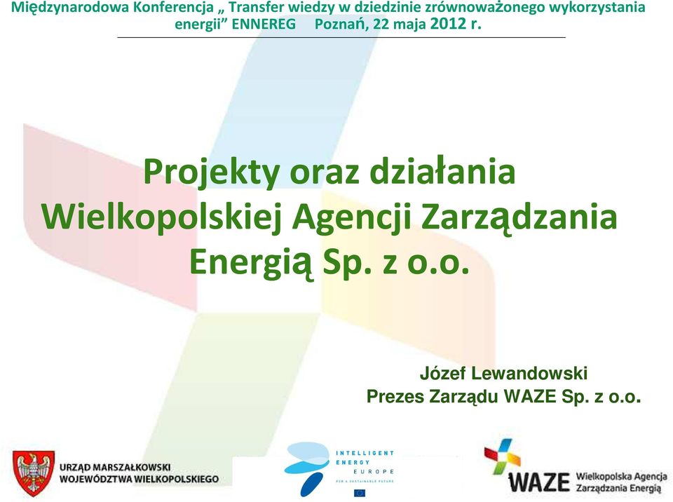 Zarządzania EnergiąSp. z o.