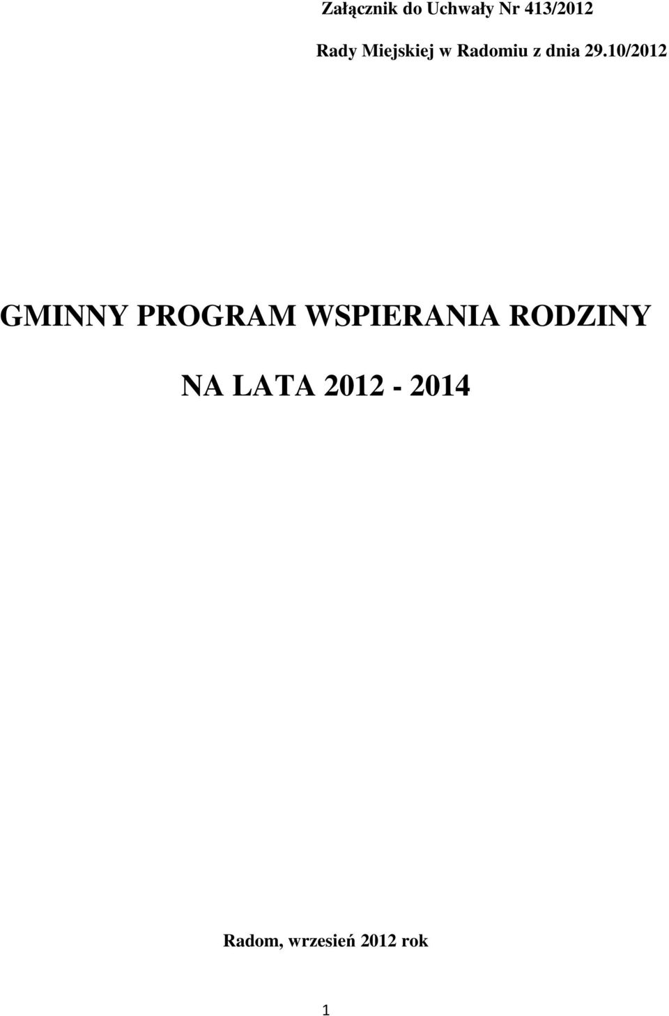 10/2012 GMINNY PROGRAM WSPIERANIA