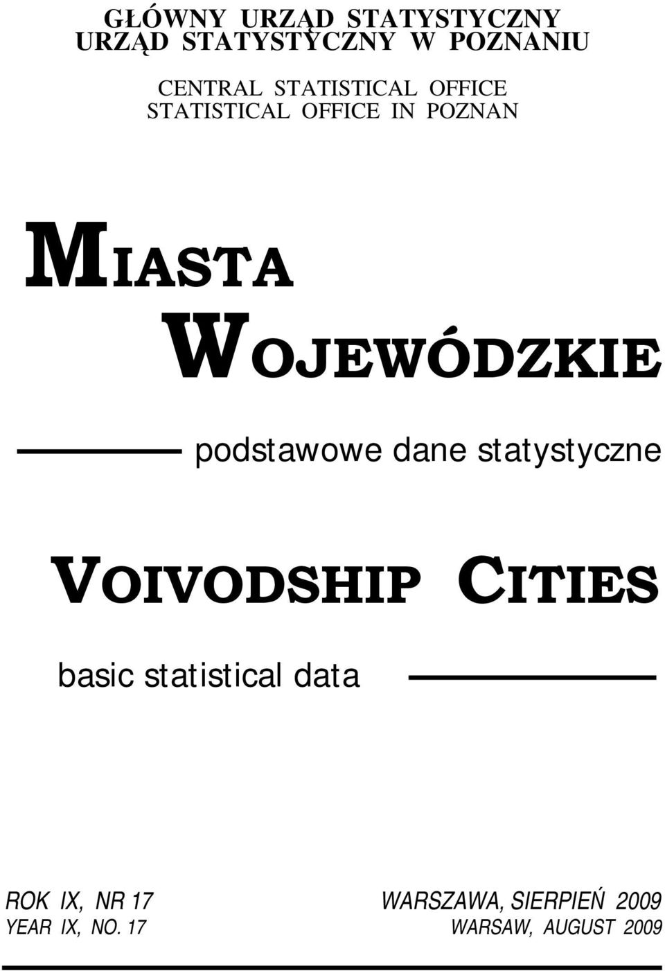 podstawowe dane statystyczne VOIVODSHIP basic statistical data