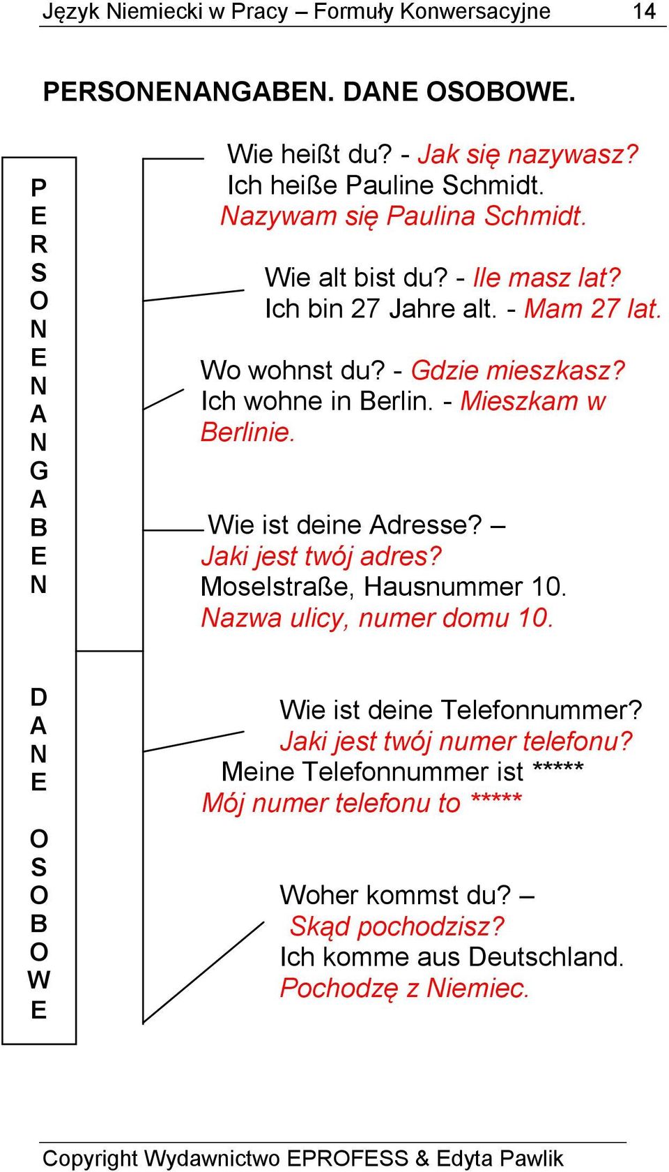 - Mieszkam w Berlinie. Wie ist deine Adresse? Jaki jest twój adres? Moselstraße, Hausnummer 10. azwa ulicy, numer domu 10.