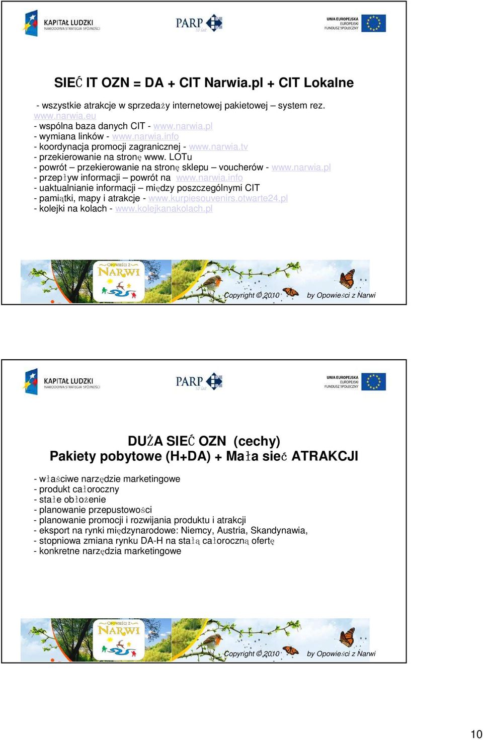 narwia.info - uaktualnianie informacji między poszczególnymi CIT - pamiątki, mapy i atrakcje - www.kurpiesouvenirs.otwarte24.pl - kolejki na kolach - www.kolejkanakolach.