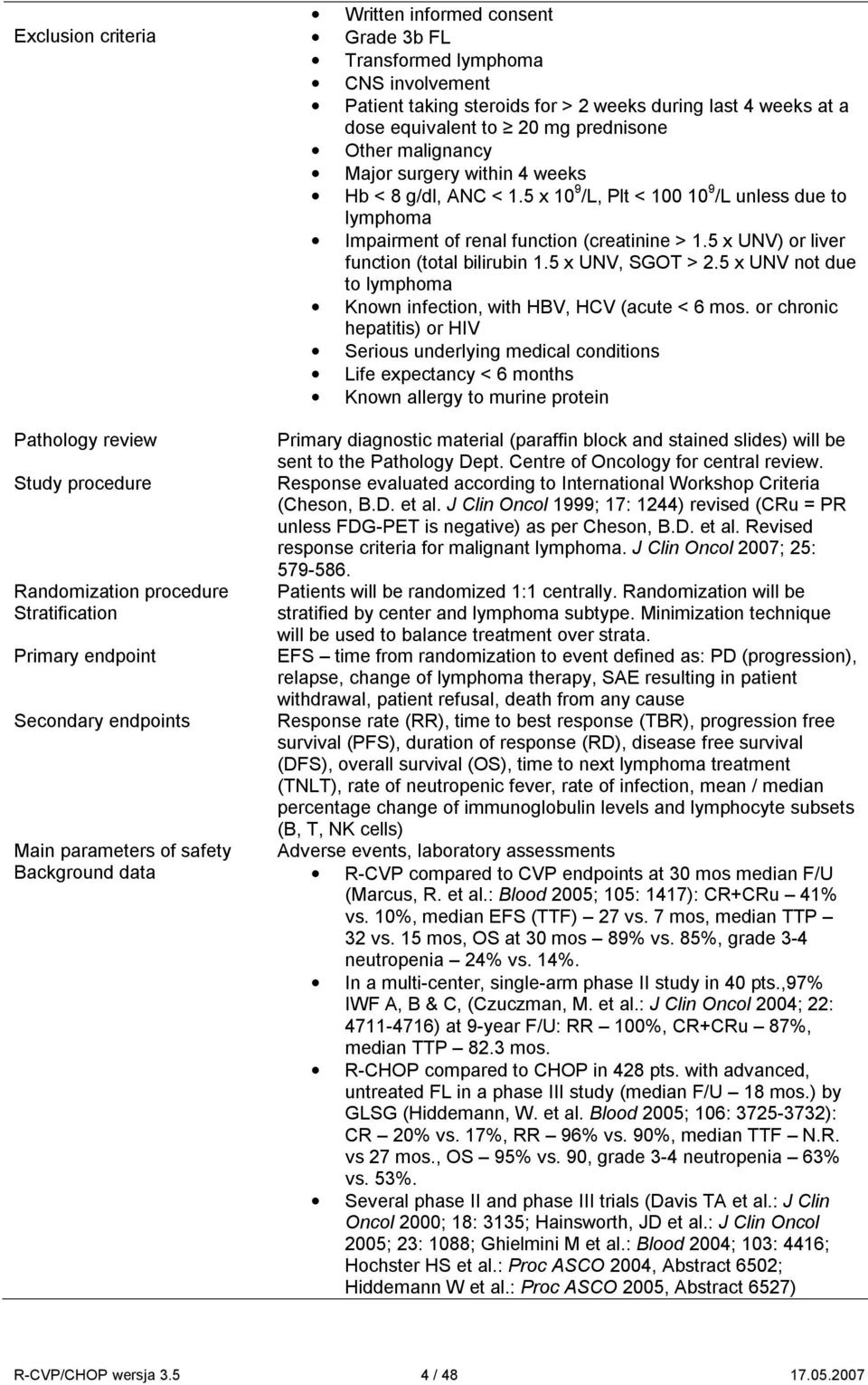 5 x UNV) or liver function (total bilirubin 1.5 x UNV, SGOT > 2.5 x UNV not due to lymphoma Known infection, with HBV, HCV (acute < 6 mos.