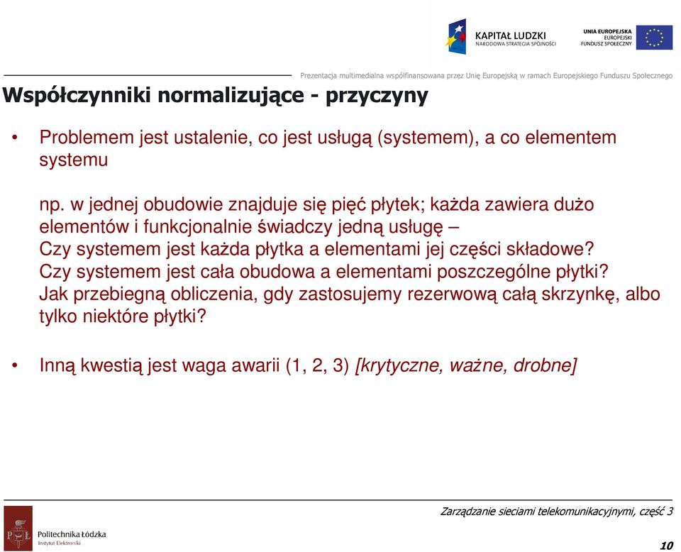 kaŝda płytka a elementami jej części składowe? Czy systemem jest cała obudowa a elementami poszczególne płytki?