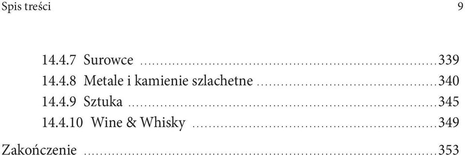 4.10 Wine & Whisky............................................................. 349 Zakończenie........................................................................................ 353