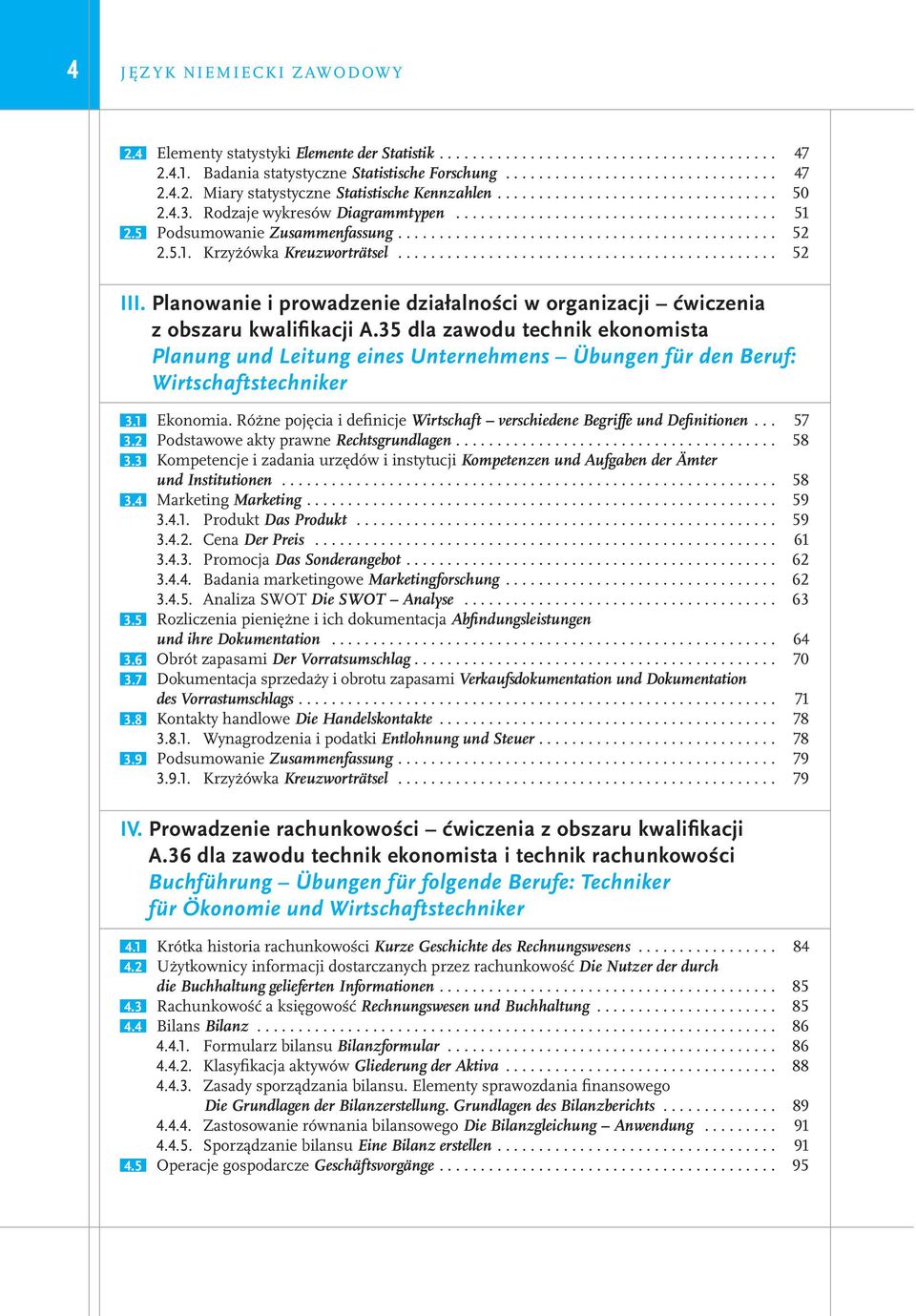 5.1. Krzyżówka Kreuzworträtsel.............................................. 52 III. Planowanie i prowadzenie działalności w organizacji ćwiczenia z obszaru kwalifikacji A.