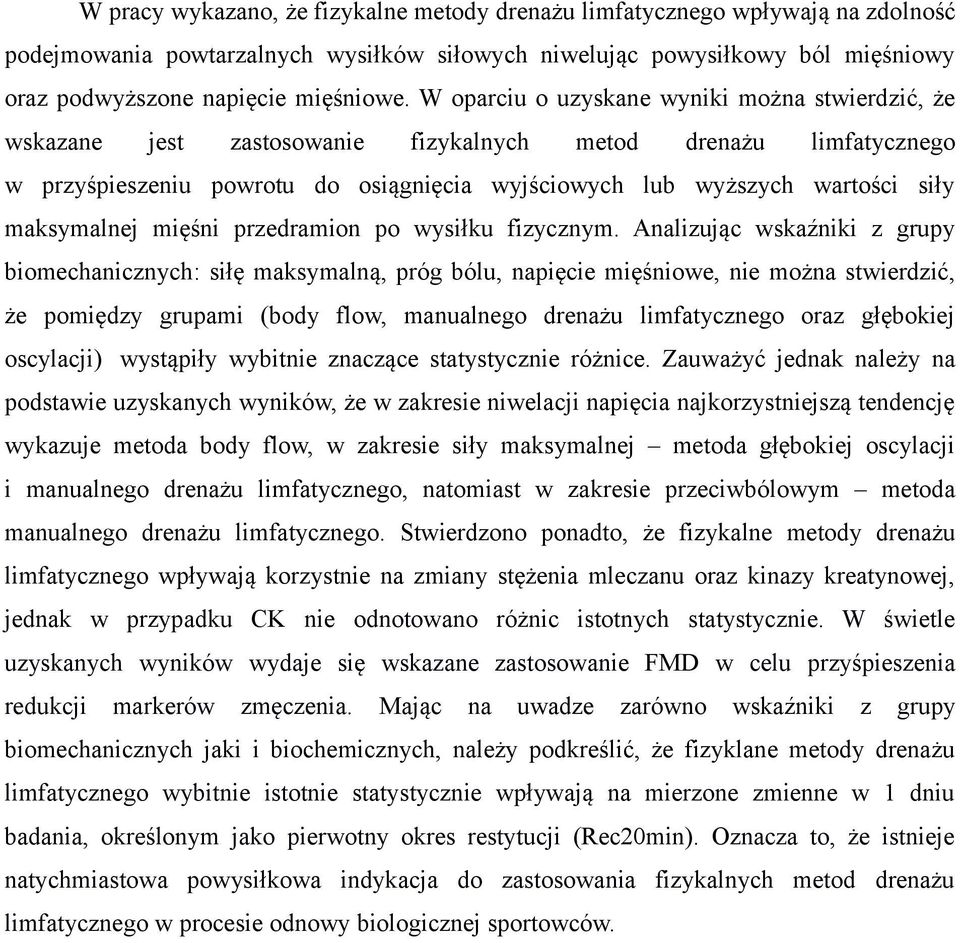 maksymalnej mięśni przedramion po wysiłku fizycznym.