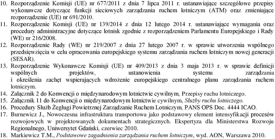 Rozporządzenie Komisji (UE) nr 139/2014 z dnia 12 lutego 2014 r.