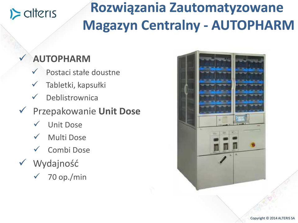 Tabletki, kapsułki Deblistrownica Przepakowanie