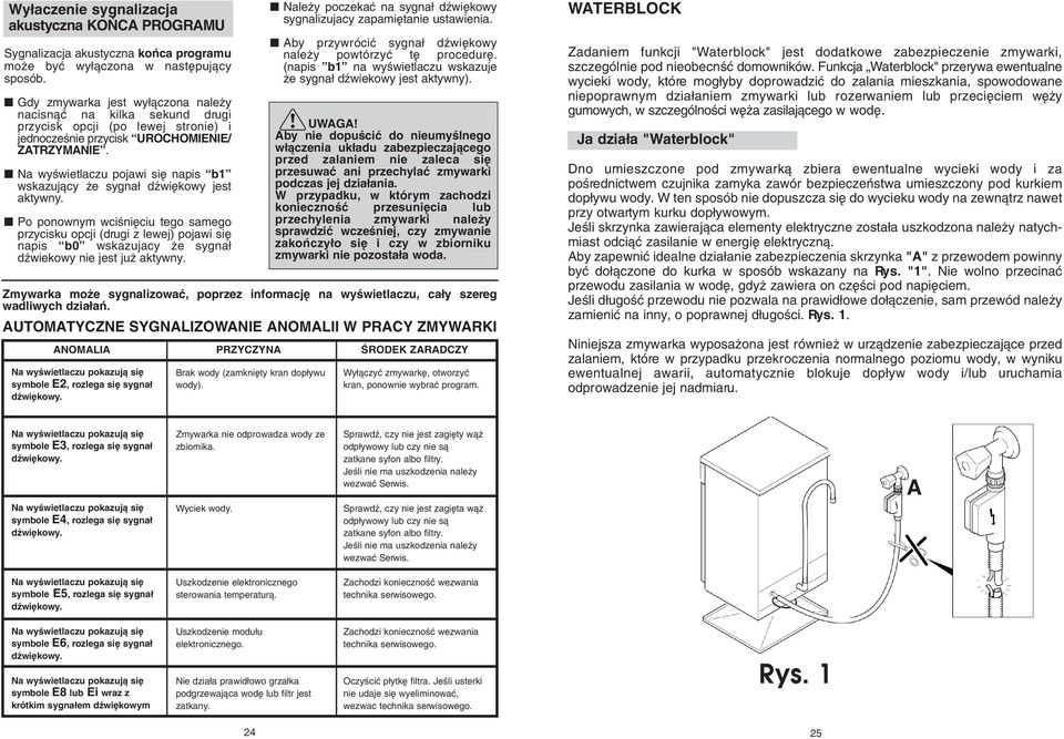 Na wyêwietlaczu pojawi si napis b wskazujàcy e sygna dêwi kowy jest aktywny.