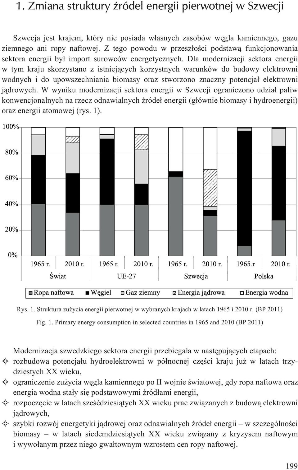 Dla modernizacji sektora energii w tym kraju skorzystano z istniej¹cych korzystnych warunków do budowy elektrowni wodnych i do upowszechniania biomasy oraz stworzono znaczny potencja³ elektrowni