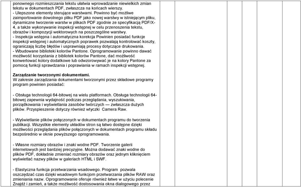 inspekcji wstępnej w celu przenoszenia tekstu, obrazów i kompozycji wektorowych na poszczególne warstwy.