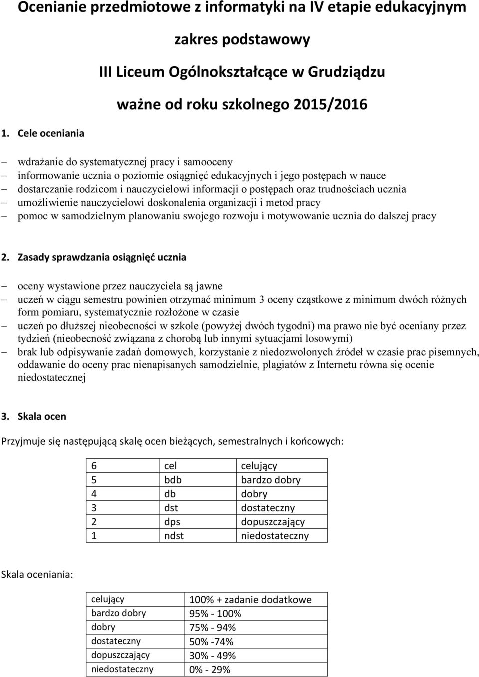 edukacyjnych i jego postępach w nauce dostarczanie rodzicom i nauczycielowi informacji o postępach oraz trudnościach ucznia umożliwienie nauczycielowi doskonalenia organizacji i metod pracy pomoc w