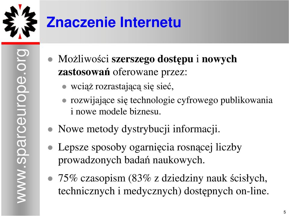 rozwijające się technologie cyfrowego publikowania i nowe modele biznesu.