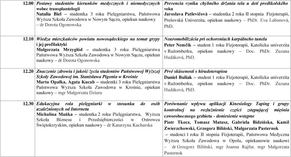 10 Wiedza mieszkańców powiatu nowosądeckiego na temat grypy i jej profilaktyki Małgorzata Mrzygłód studentka 3 roku Pielęgniarstwa Państwowa Wyższa Szkoła Zawodowa w Nowym Sączu, opiekun naukowy dr