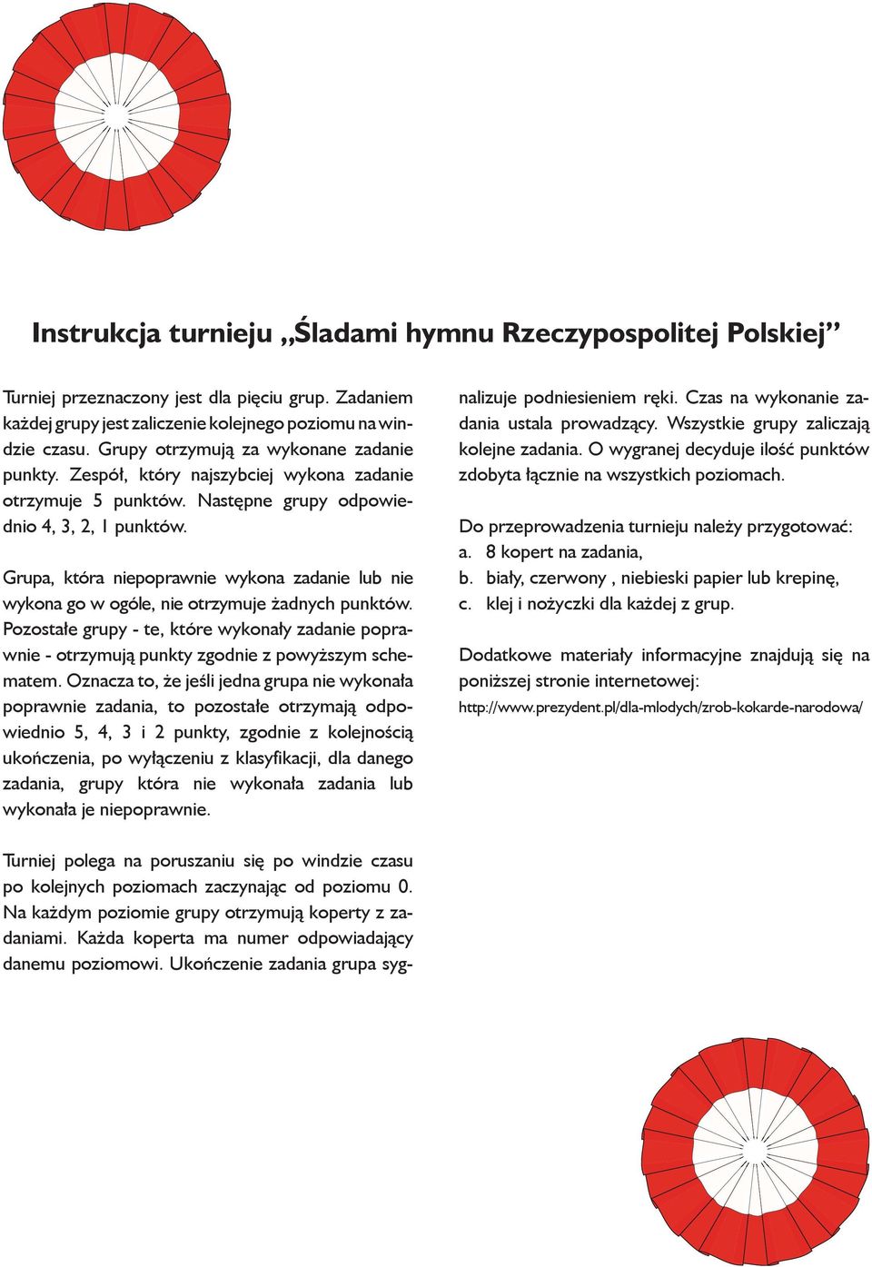 Grupa, która niepoprawnie wykona zadanie lub nie wykona go w ogóle, nie otrzymuje żadnych punktów.