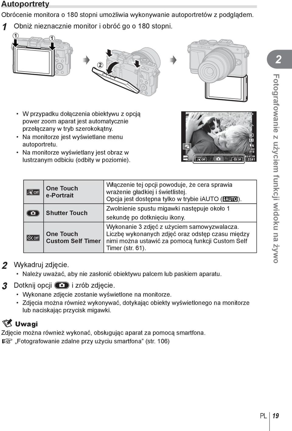 Na monitorze wyświetlany jest obraz w lustrzanym odbiciu (odbity w poziomie).