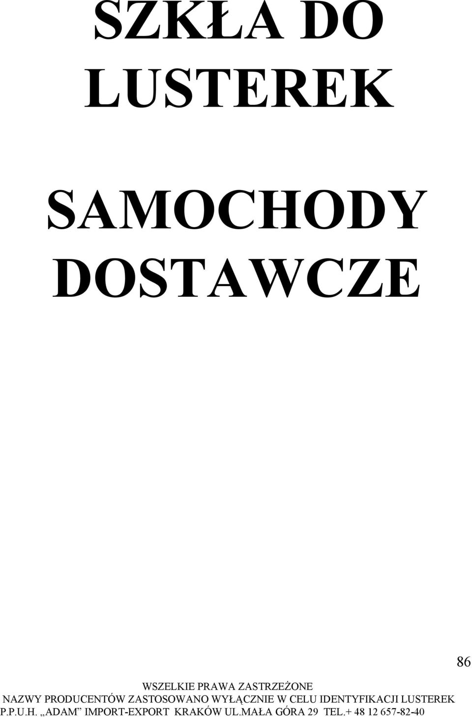 SAMOCHODY