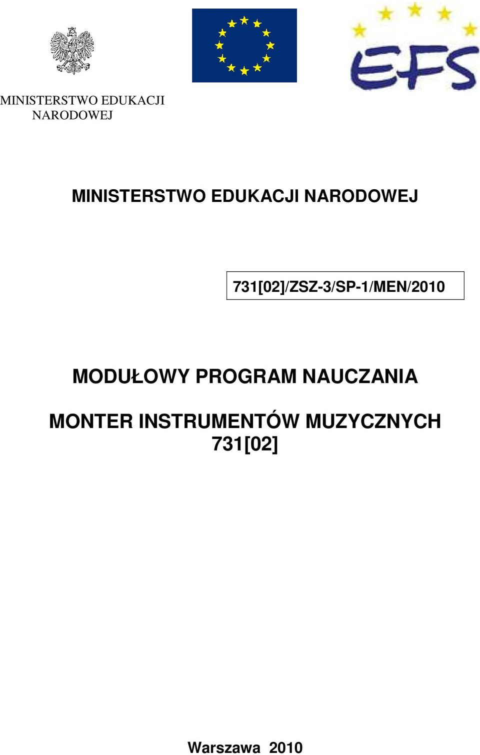 PROGRAM NAUCZANIA MONTER INSTRUMENTÓW