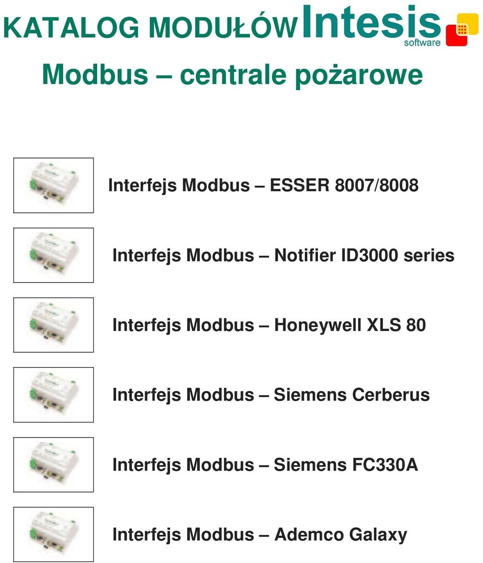 Interfejs Modbus Honeywell XLS 80 \ Interfejs Modbus Siemens
