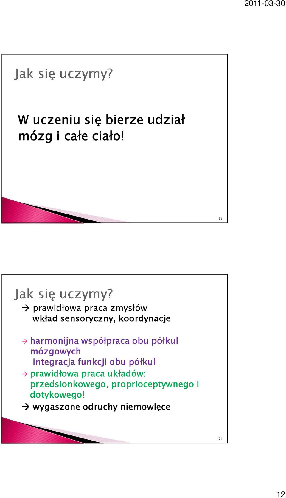 współpraca obu półkul mózgowych integracja funkcji obu półkul