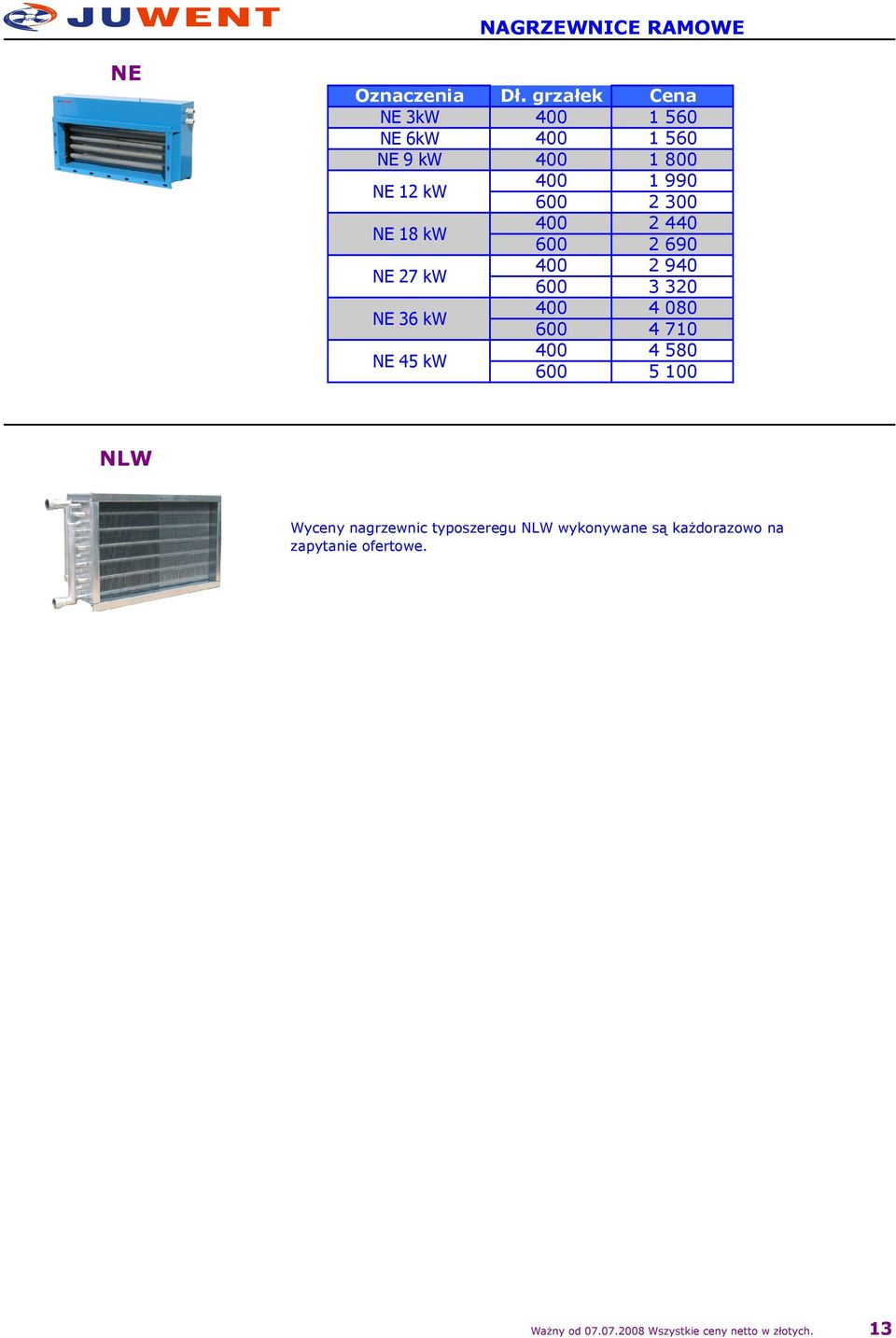 1 990 2 440 2 940 600 600 600 2 300 2 690 3 320 NE 36 kw 4 080 600 4 710