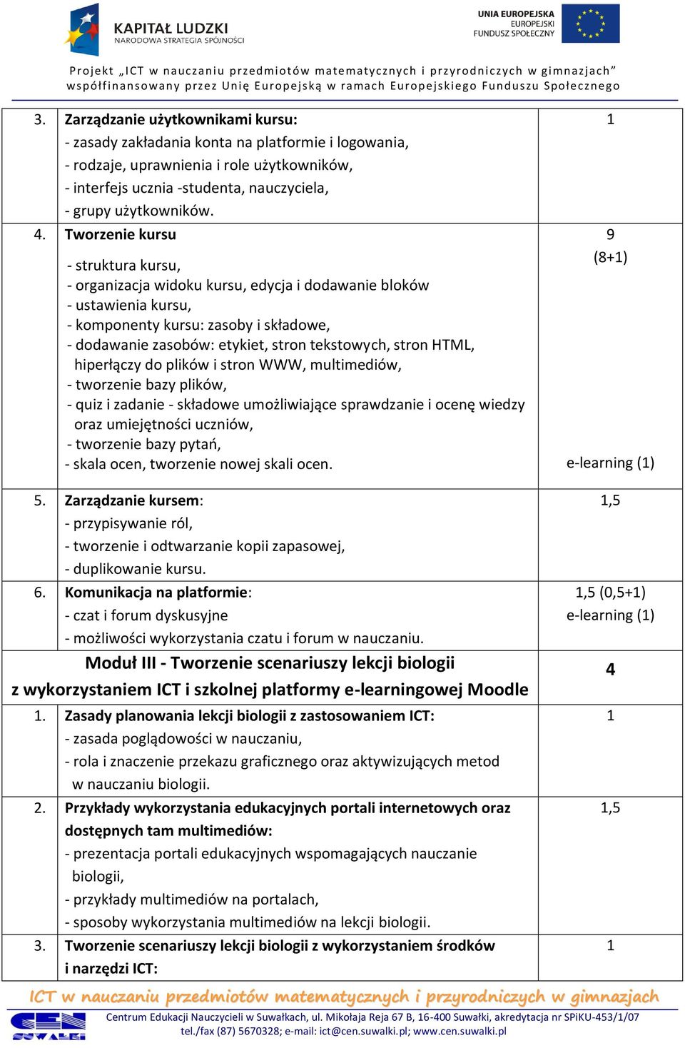 stron HTML, hiperłączy do plików i stron WWW, multimediów, - tworzenie bazy plików, - quiz i zadanie - składowe umożliwiające sprawdzanie i ocenę wiedzy oraz umiejętności uczniów, - tworzenie bazy