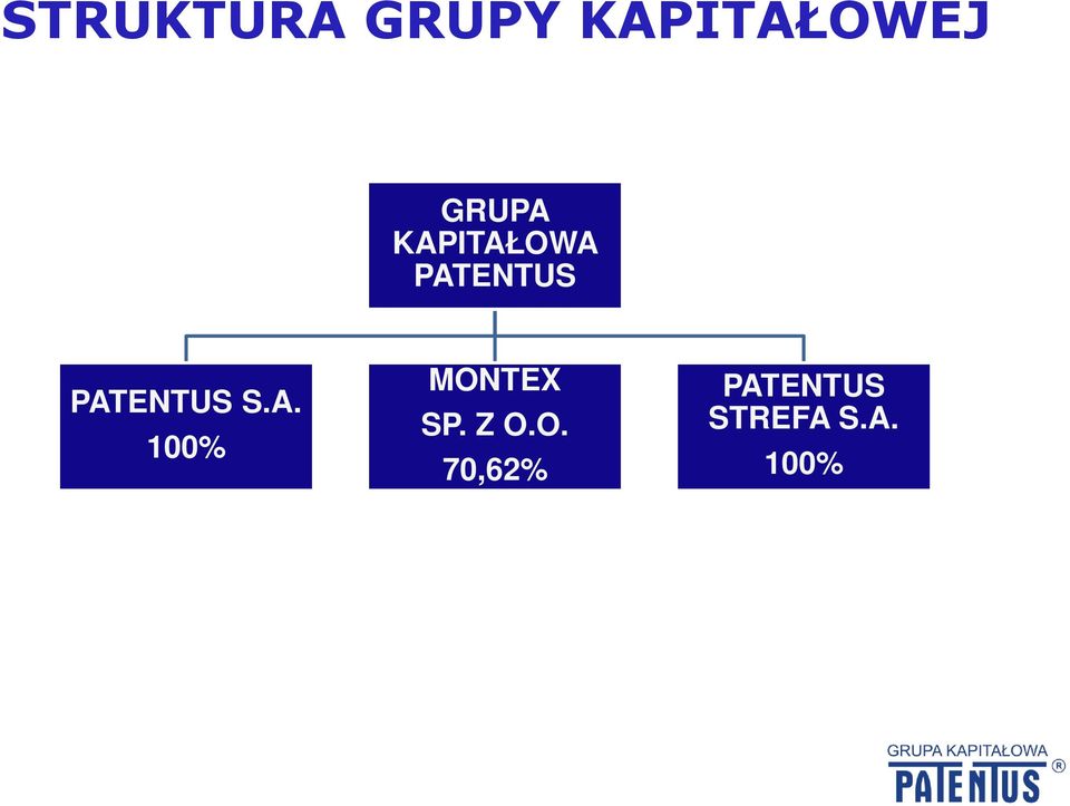 PATENTUS S.A. 100% MONTEX SP.