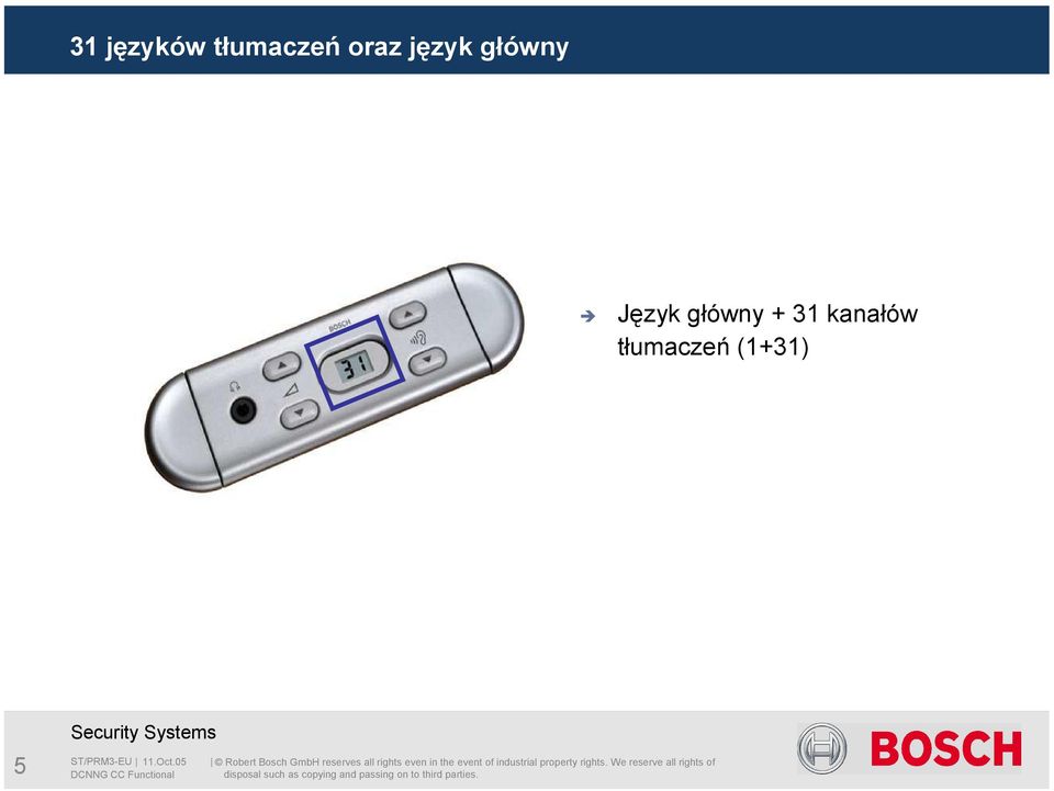 Język główny + 31