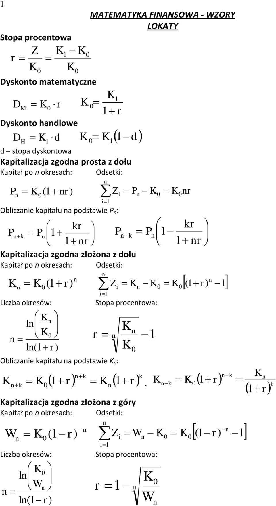 atalzacja zgoa złożoa z ołu atał o oesach: Oset: ( Z ( Lczba oesów: l l( Stoa ocetowa: Oblczae