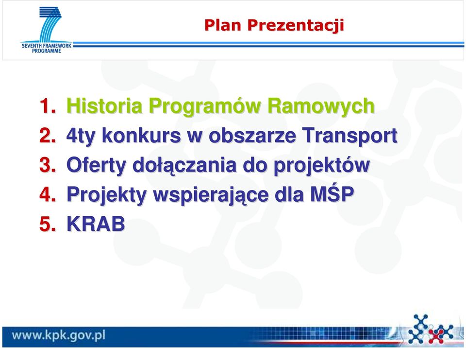 4ty konkurs w obszarze Transport 3.