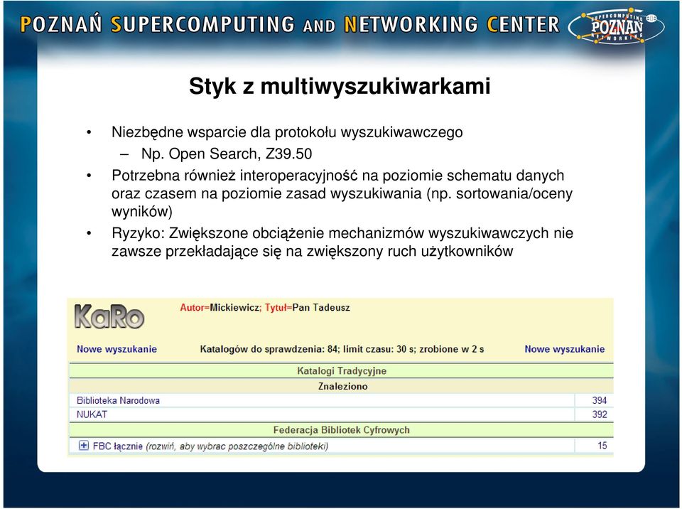 50 Potrzebna również interoperacyjność na poziomie schematu danych oraz czasem na