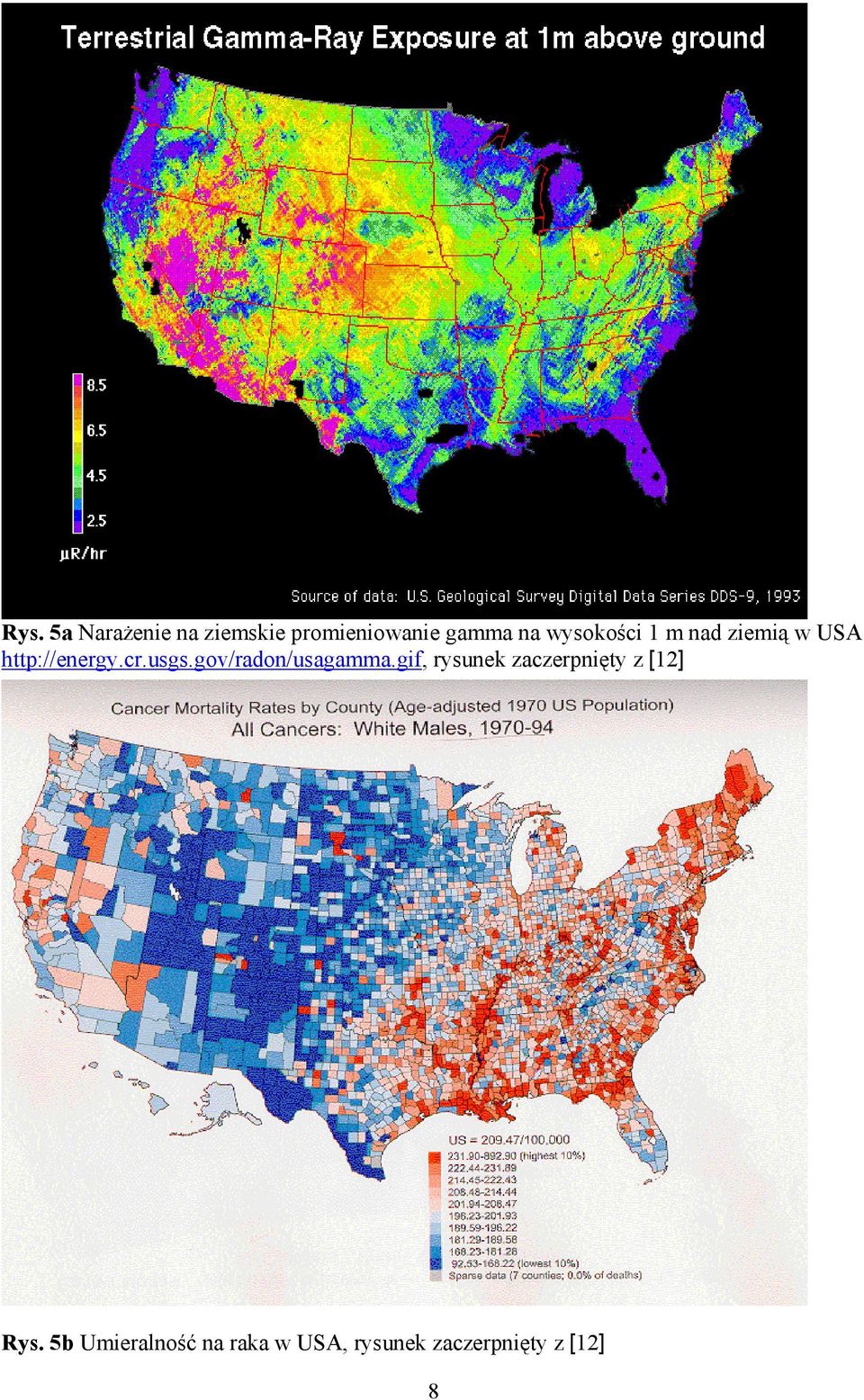 gov/radon/usagamma.gif, rysunek zaczerpnięty z [12] Rys.