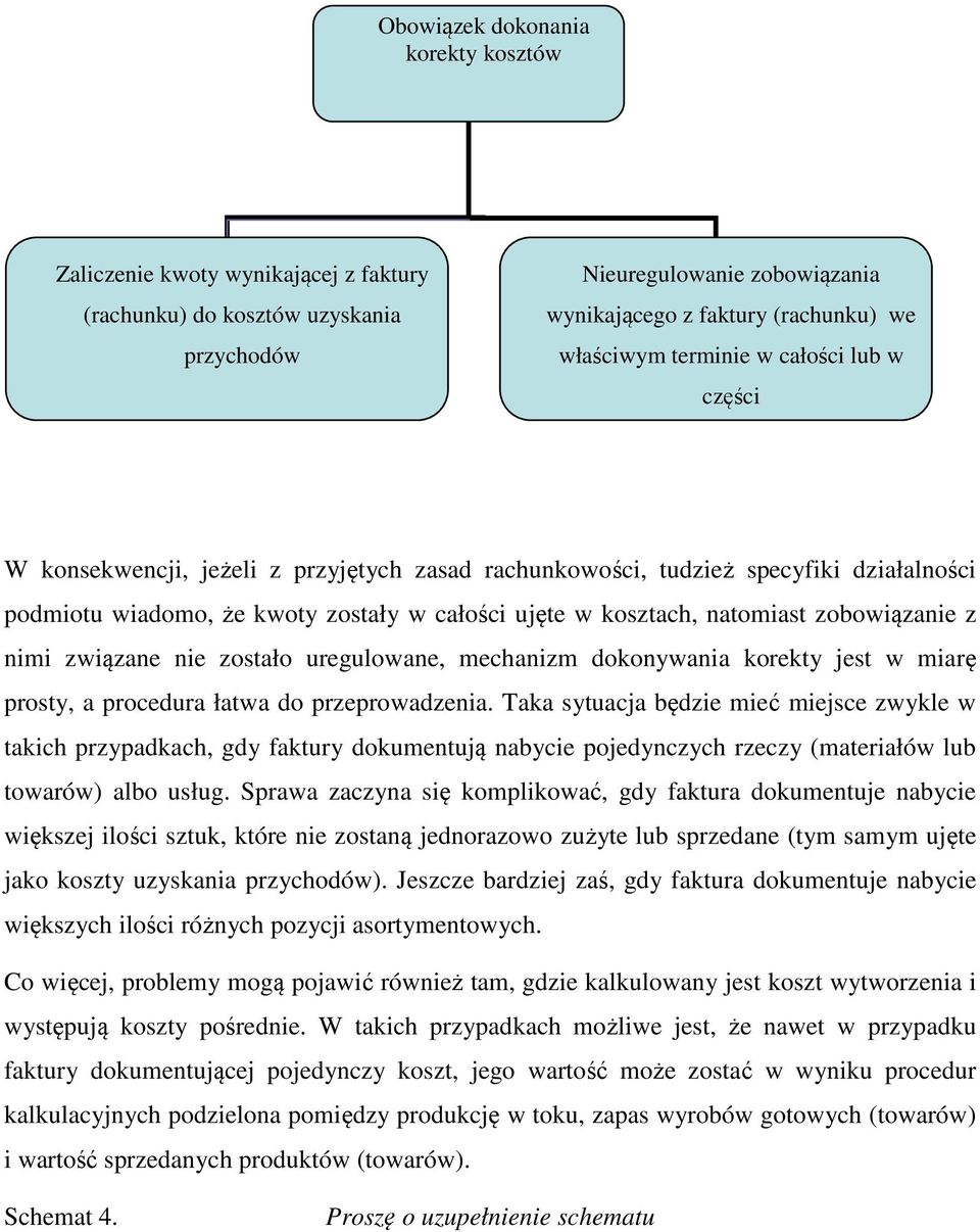 zobowiązanie z nimi związane nie zostało uregulowane, mechanizm dokonywania korekty jest w miarę prosty, a procedura łatwa do przeprowadzenia.