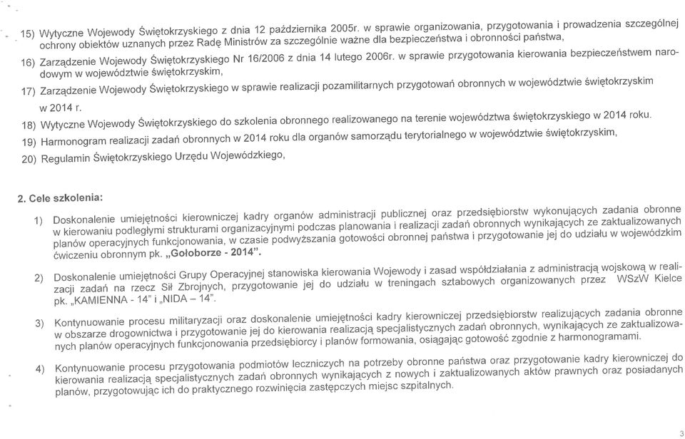 Świętokrzyskiego Nr 16/2006 z dnia 14 lutego 2006r.