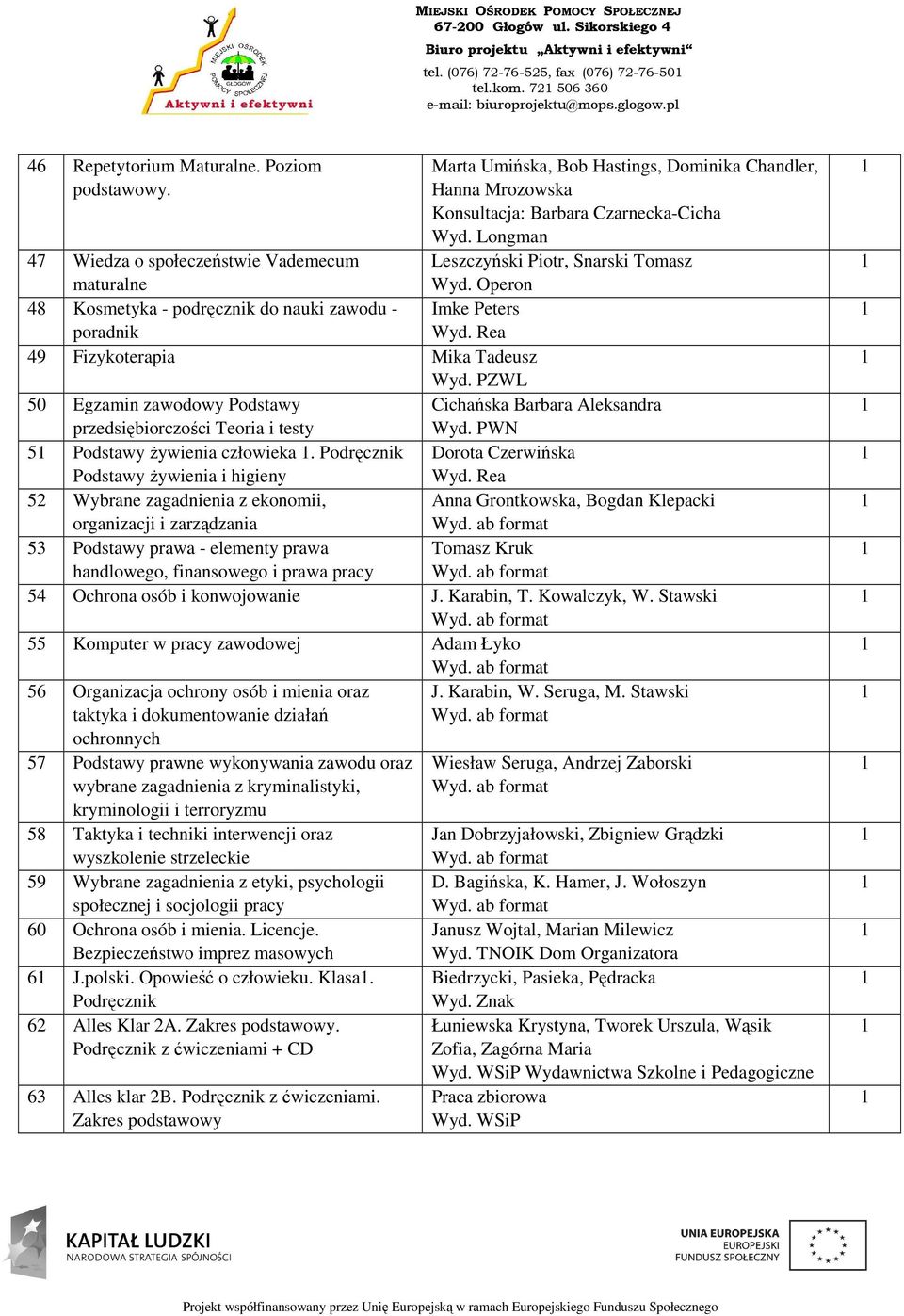 Kosmetyka - podręcznik do nauki zawodu - poradnik 49 Fizykoterapia Mika Tadeusz Wyd. PZWL 0 Egzamin zawodowy Podstawy Cichańska Barbara Aleksandra przedsiębiorczości Teoria i testy Wyd.