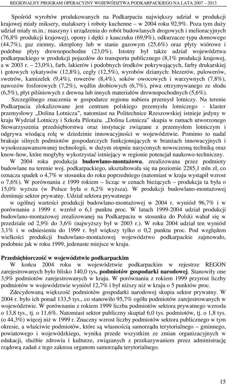 stanie gazowym (25,6%) oraz płyty wiórowe i podobne płyty drewnopochodne (23,0%).