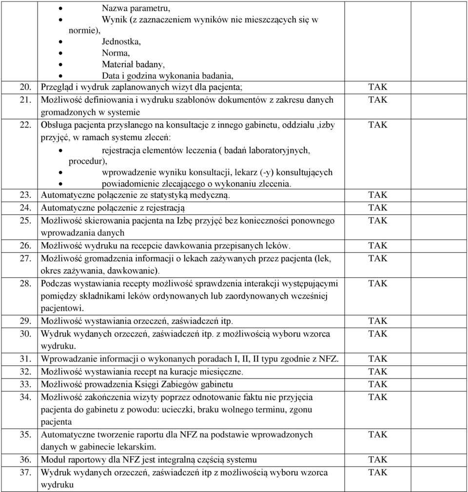 Obsługa pacjenta przysłanego na konsultacje z innego gabinetu, oddziału,izby przyjęć, w ramach systemu zleceń: rejestracja elementów leczenia ( badań laboratoryjnych, procedur), wprowadzenie wyniku