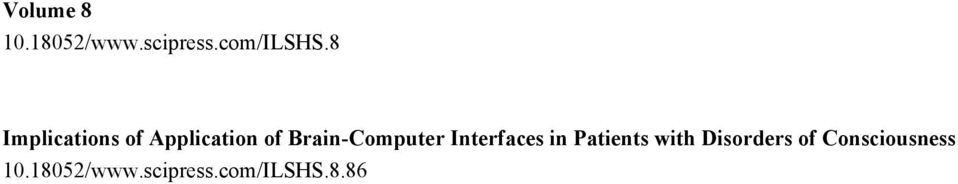 Brain-Computer Interfaces in Patients with