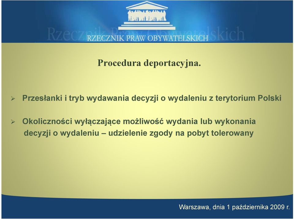 terytorium Polski Okoliczności wyłączające