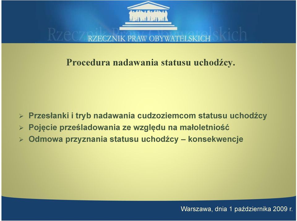 uchodźcy Pojęcie prześladowania ze względu na