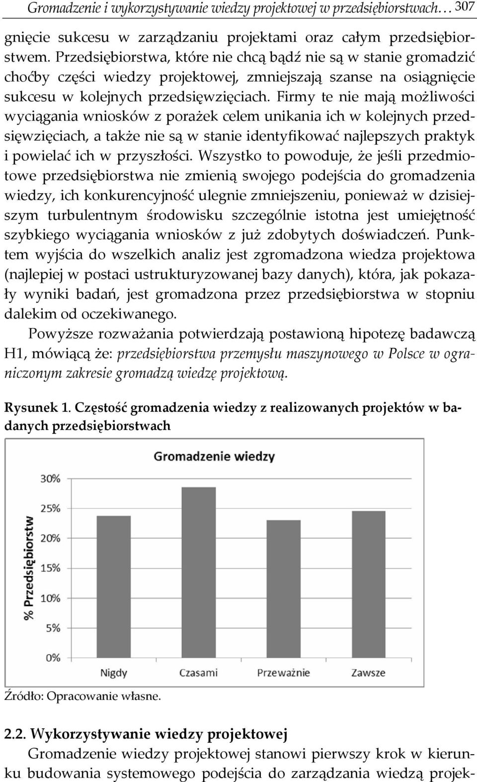 Firmy te nie mają możliwości wyciągania wniosków z porażek celem unikania ich w kolejnych przedsięwzięciach, a także nie są w stanie identyfikować najlepszych praktyk i powielać ich w przyszłości.