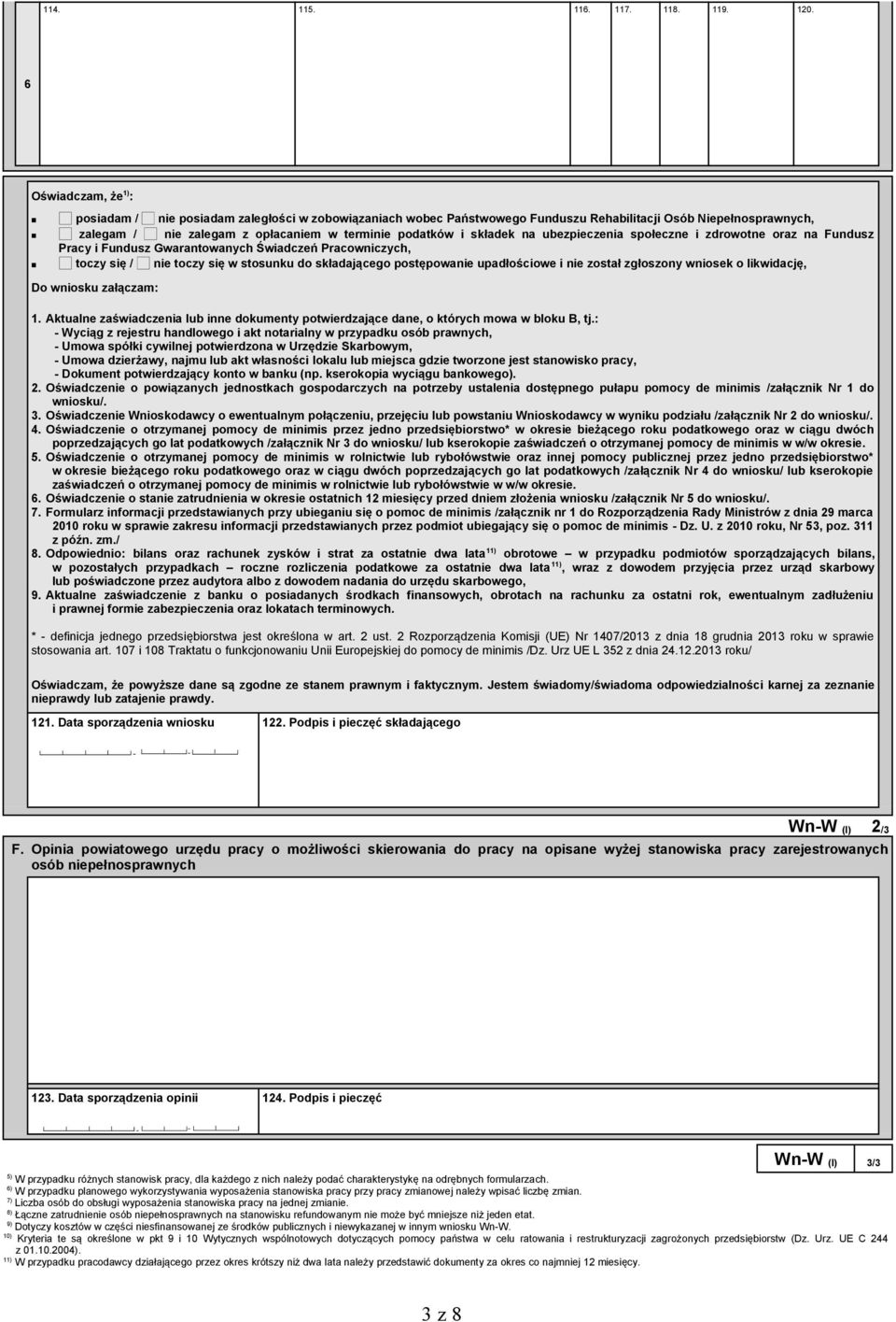 składek na ubezpieczenia społeczne i zdrowotne oraz na Fundusz Pracy i Fundusz Gwarantowanych Świadczeń Pracowniczych, toczy się / nie toczy się w stosunku do składającego postępowanie upadłościowe i