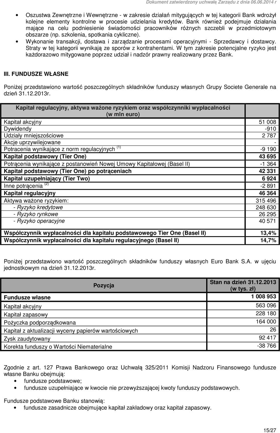 Wykonanie transakcji, dostawa i zarządzanie procesami operacyjnymi - Sprzedawcy i dostawcy. Straty w tej kategorii wynikają ze sporów z kontrahentami.