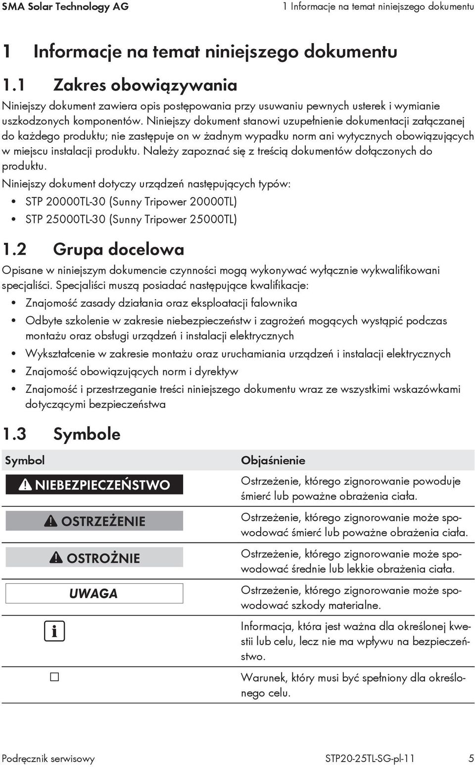 Niniejszy dokument stanowi uzupełnienie dokumentacji załączanej do każdego produktu; nie zastępuje on w żadnym wypadku norm ani wytycznych obowiązujących w miejscu instalacji produktu.