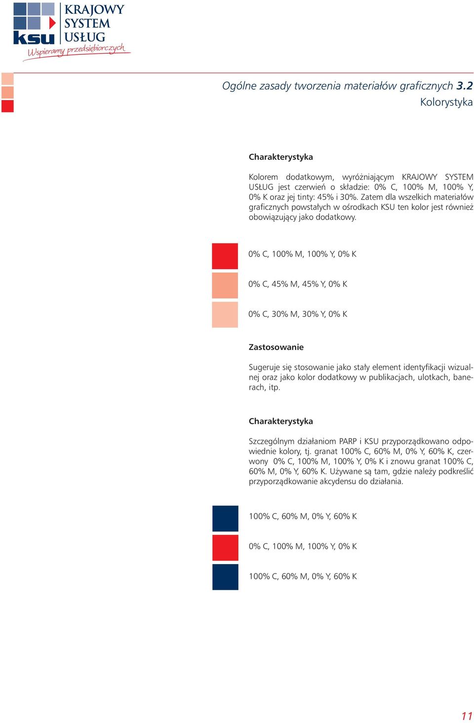 Zatem dla wszelkich materia ów graficznych powsta ych w oêrodkach ten kolor jest równie obowiàzujàcy jako dodatkowy.