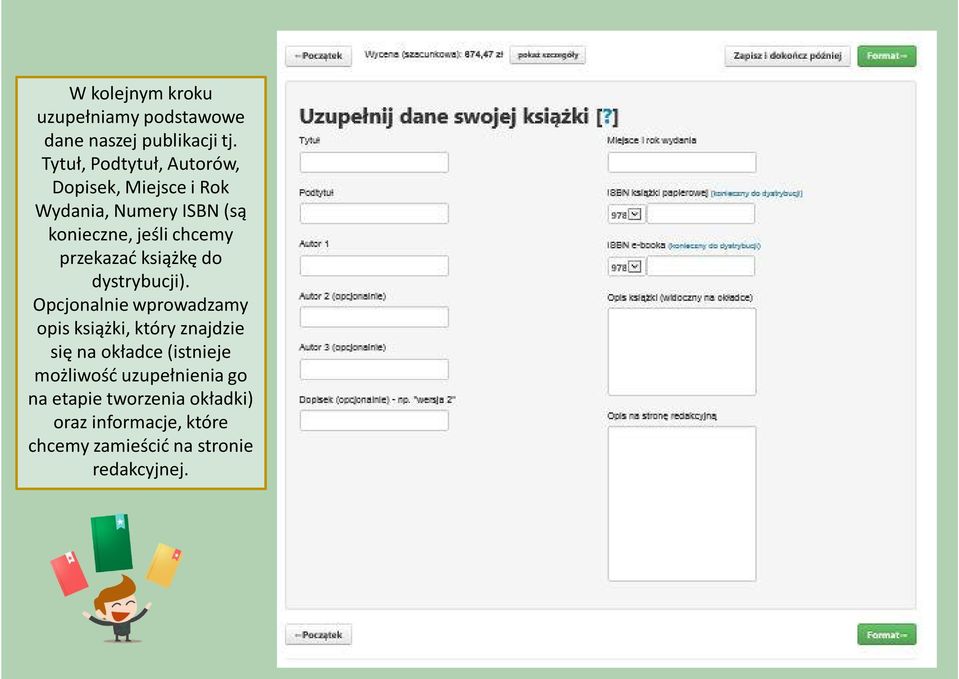 przekazać książkę do dystrybucji).